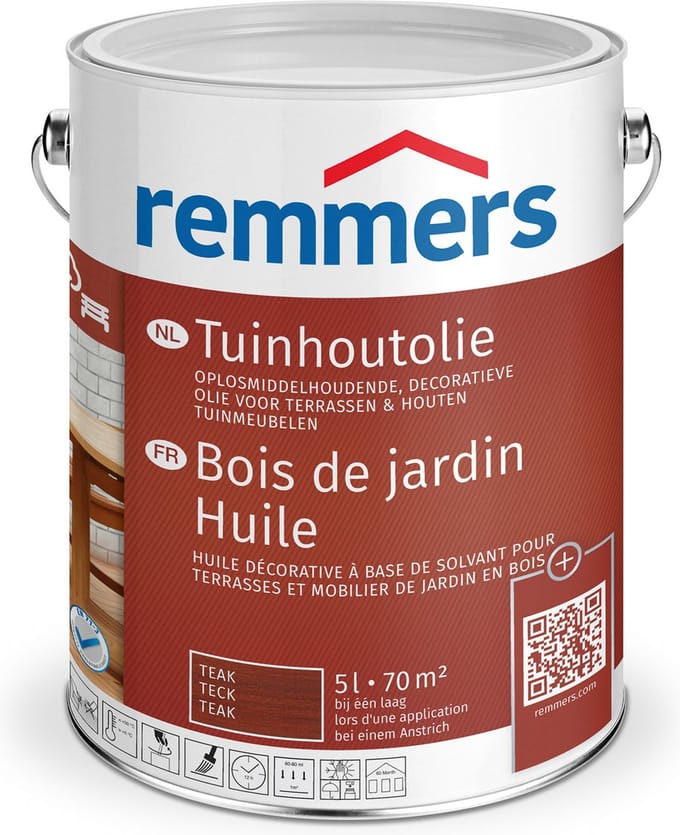 Remmers - TOP terrasolie 5 l, teak