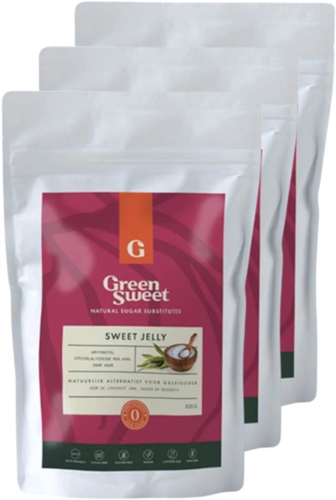 Green Sweet | Gelei Kristal | 3 stuks | 3 x 225 gram