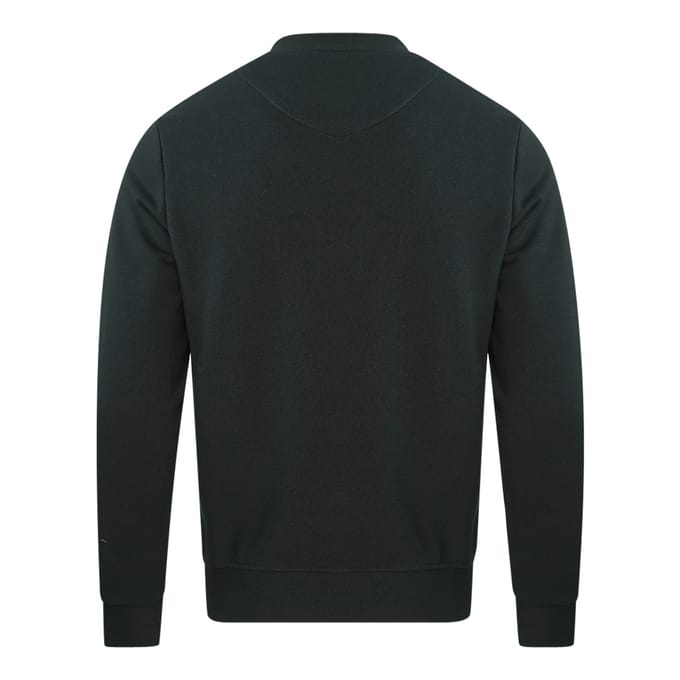 Aquascutum Grote Aldis Logo Zwarte Sweatshirt