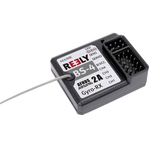 Reely BS-4 4-kanaals gyro-ontvanger 2,4 GHz