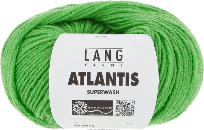 Lang Yarns Atlantis - 16 grasgroen - Wol/Acryl-Mix Garen