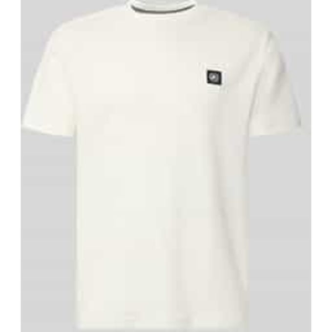 Lerros - T-shirt - Mannen - XL - 103 BROKEN WHITE - Katoen - 2633039