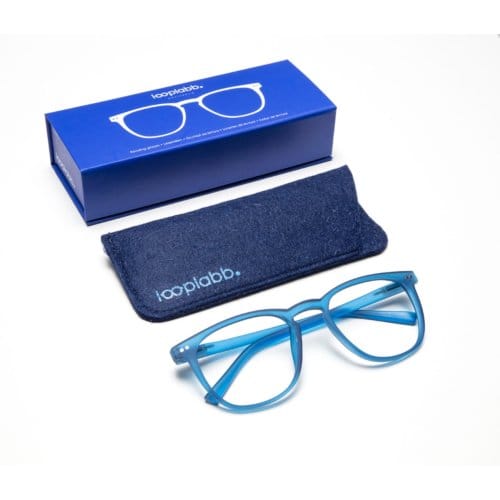 Looplabb leesbril sterkte +1,00 model the george donker blauw