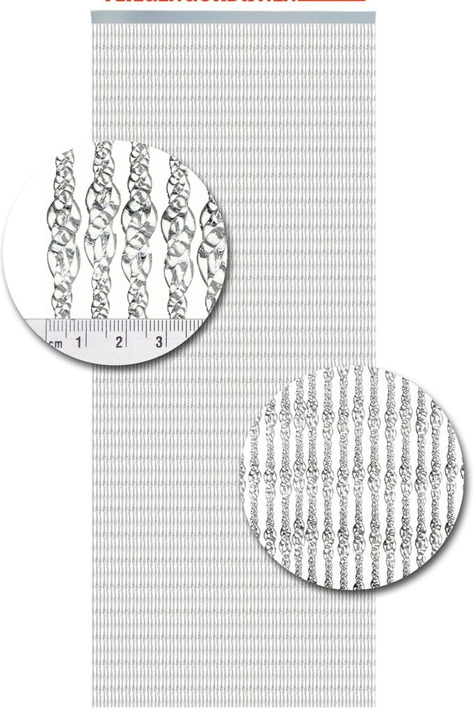Vliegengordijn Kunststof Pisa Transparant - 100cm x 240cm