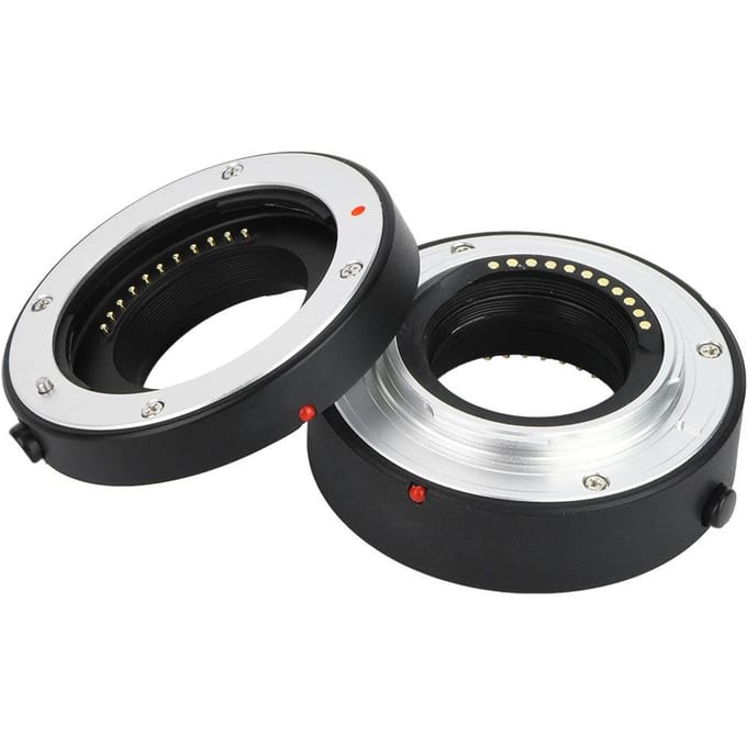 Aluminiumlegering Autofocus Lens Mount Adapter 10mm-16mm voor Panasonic Olympus M43 Camera black