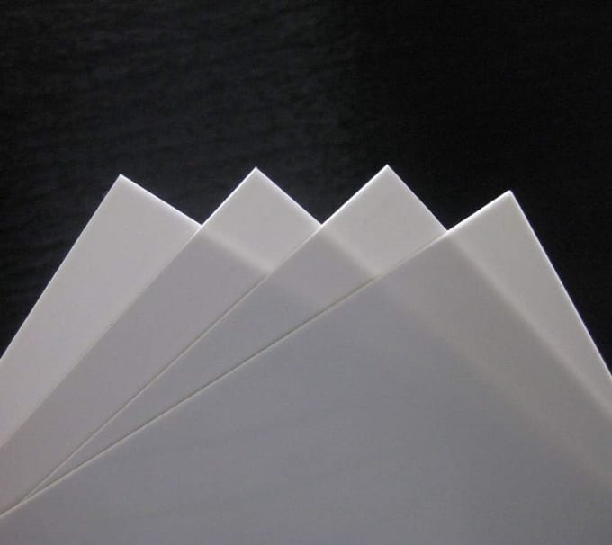 ABS Polystyreen Platen Wit 200x250mm 2mm Dikte voor Modelbouw en Hobby
