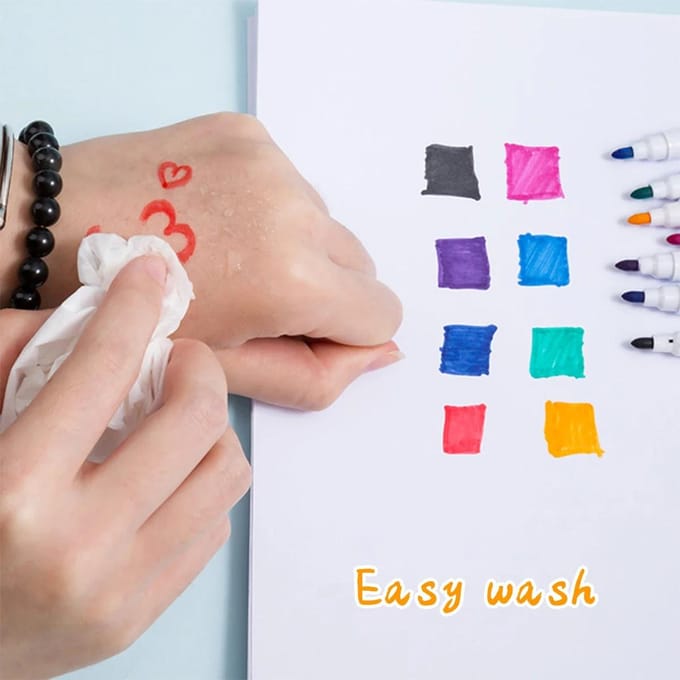 Magnetische Uitwisbare Whiteboard Pen Kleuropties Schoolbord Notitie Nummering Kantoor Schrijfwaren Onderwijsmaterialen voor Klaslokaalgebruik orange