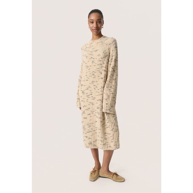 Jurk SLLiora Jurk Loose fit beige