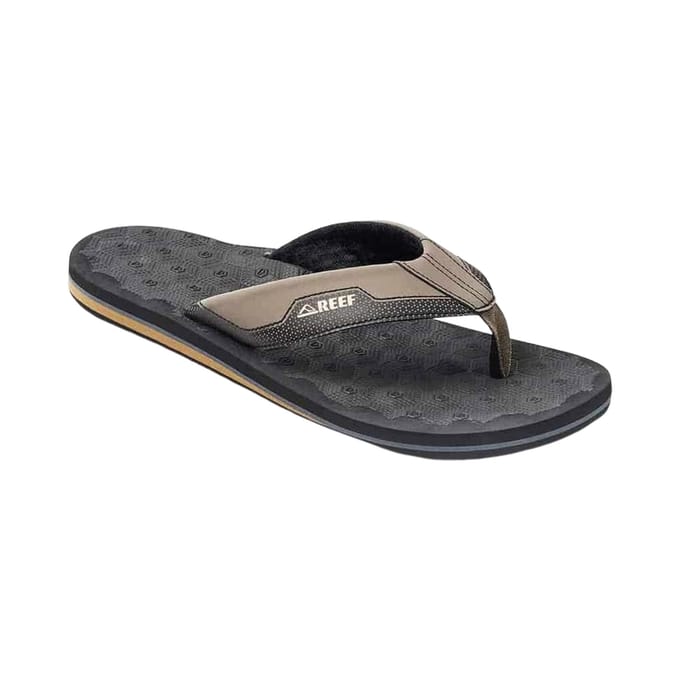 Reef The Ripper Heren Slippers - Zwart/Bruin - Maat 44