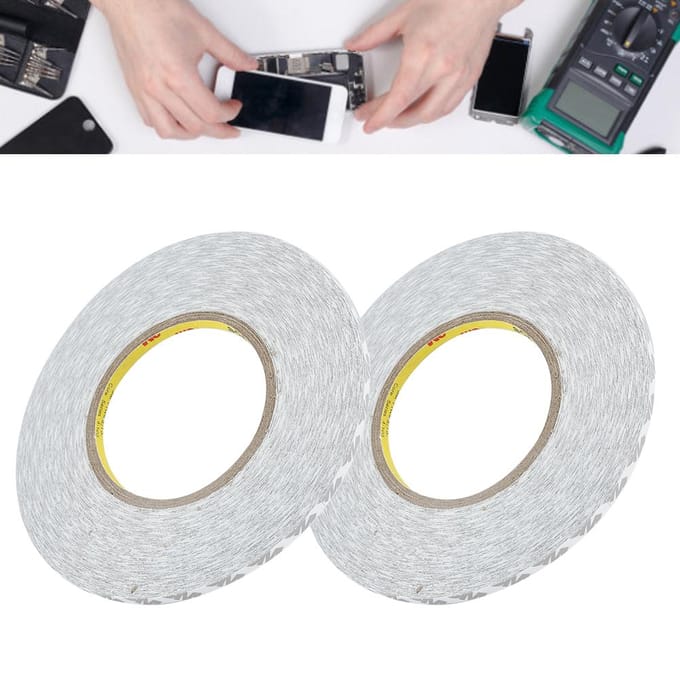 (2 stuks set) Sterke Dubbelzijdige Plakband 2mm3mm5mm voor Mobiele Telefoon LCD-Scherm5mm0.20in white