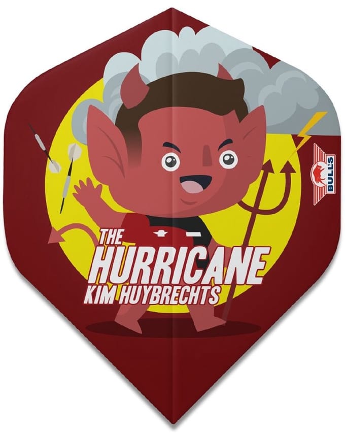 Bull's Player 100 Kim Huybrechts Cartoon Std. - Dart Flights