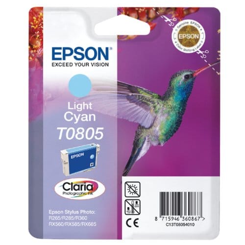 Inktcartridge epson t0805 lichtblauw