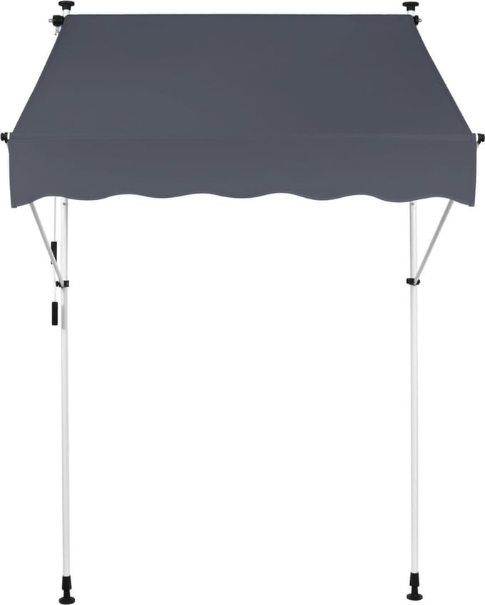CLP Westerly Klem zonnescherm antraciet 300x120 cm