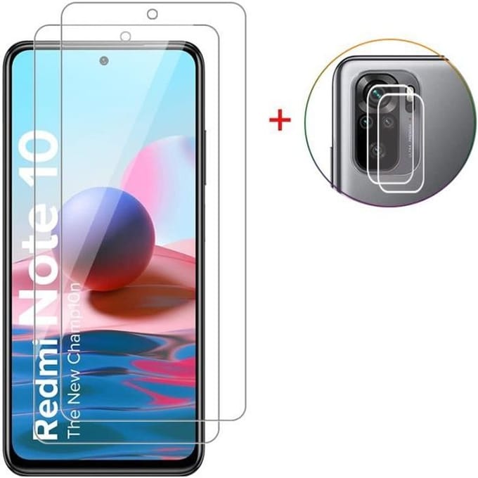 Protection d'écran - Xiaomi - Redmi Note 10/10S - Verre Trempé - Super Fine - 4 Pièces