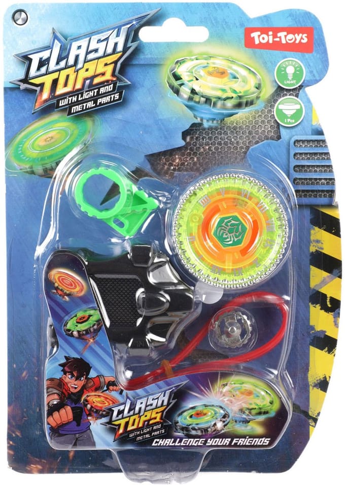 Toi-Toys Metal Spinning Top Gyro Battle with Light