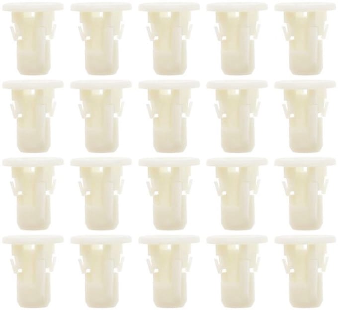Dailygoody - Onderlichaam Cover Bevestiging Clip - 20 Stuks - Wit