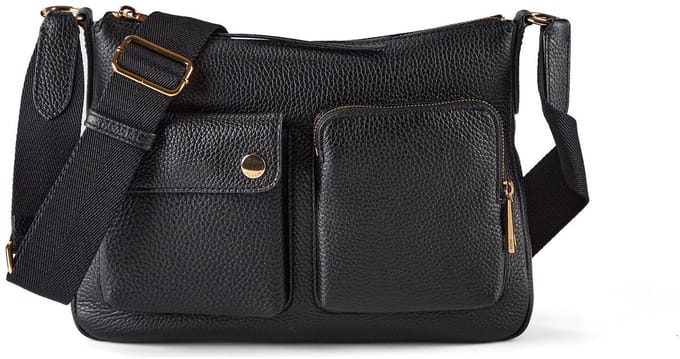 Fossil Maysen Crossbody tas Leder 28 cm - Dames - black