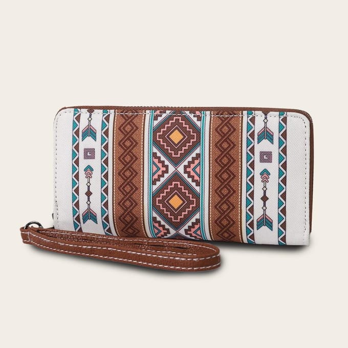 Bohemian-stijl, Functioneel, Modieus en Retro Portemonnee Polstas Leeuwenrug 5 inch brown