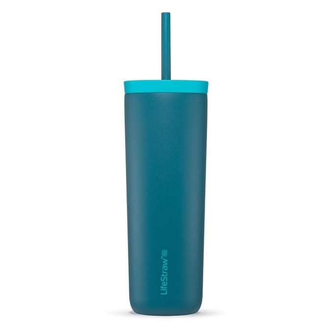 LifeStraw waterfilterfles Go Tumbler 500 ml RVS geïsoleerd 500 ml - Blauw