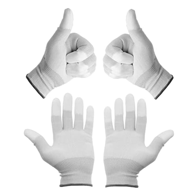 2 Pairs ESD Antistatic Gloves for Cleaning and Repair - Size M