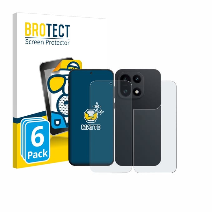 BROTECT - Screenprotector voor OnePlus 15 (Voor+Achter) - Folie Beschermfolie matte 6 Stuks