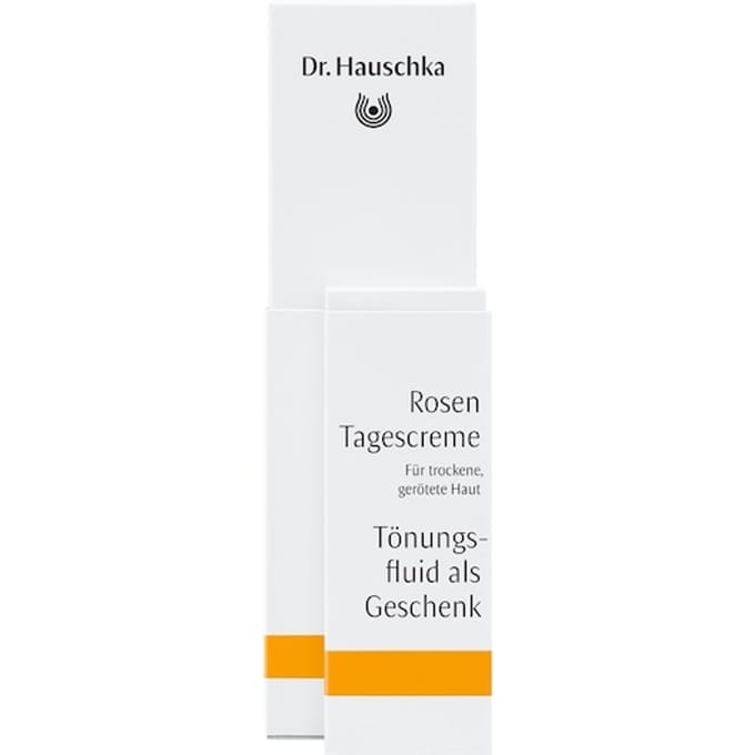 Dr. Hauschka Dagopvang Roos dagcrème + tonifiërende fluid Getinte Dames 32.5 ml