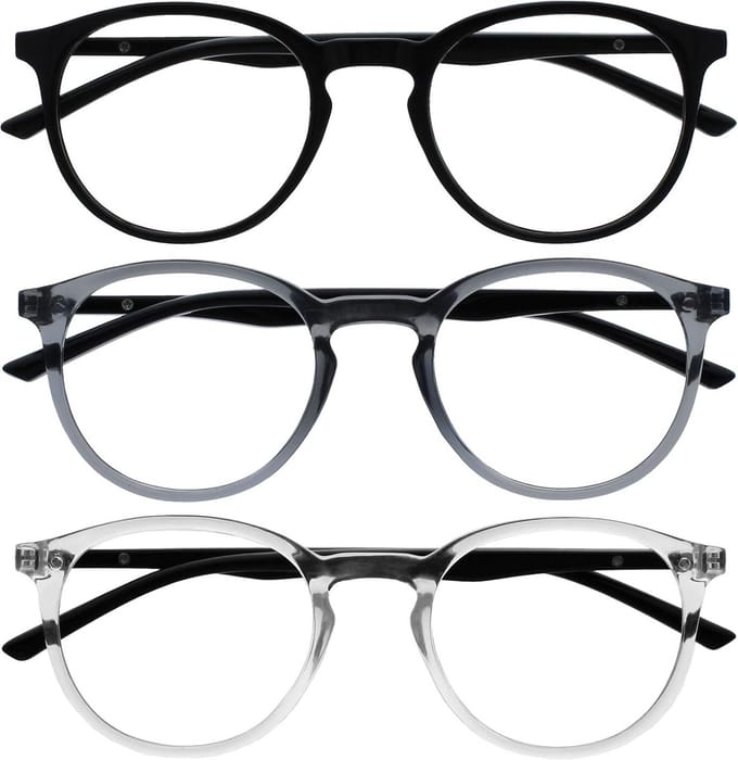 Blauwe Lichtfilter Bril Set - 3 Paar Leesbrillen voor Computer en Gaming - Unisex