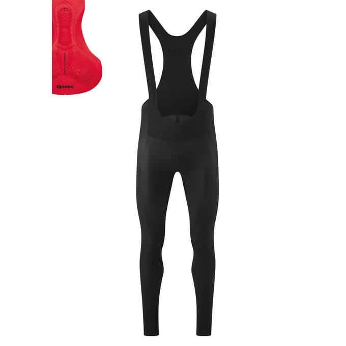 Gonso Sitivo Thermische Bib Tights met stevige padding Heren, rood