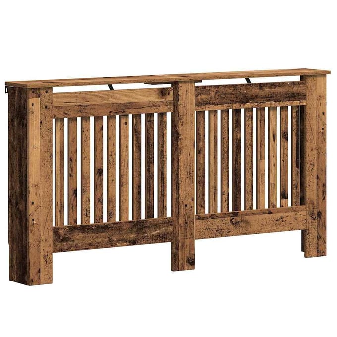 Cache-radiateur Style Bois Rustique 152 x 19 x 81,5 cm Bois d'Ingénierie