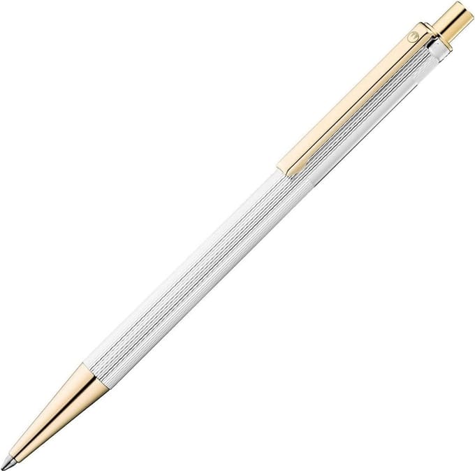 Luxe balpen met klassiek gravureontwerp en vergulde details