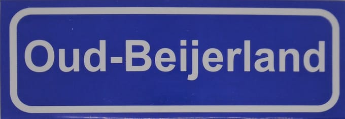 Souv© - magneet plaatsnaambord Oud-Beijerland