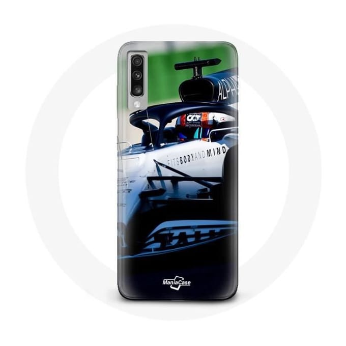 Coque - Formule 1 - Samsung Galaxy A70 - Pierre Gasly - Souple - Sportif blanc