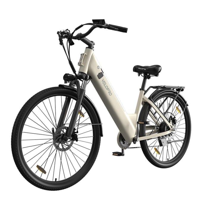 Velopro C1 Elektrische fiets met 36V 13Ah batterij & Shimano 7-versnellingen wit