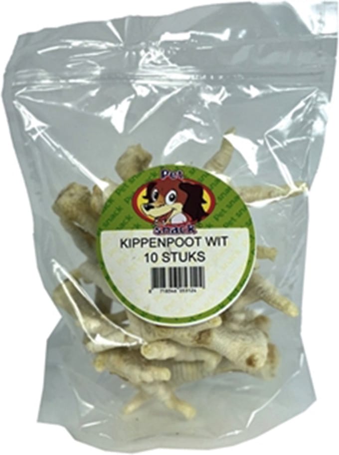 Petsnack Kippenpoten Wit