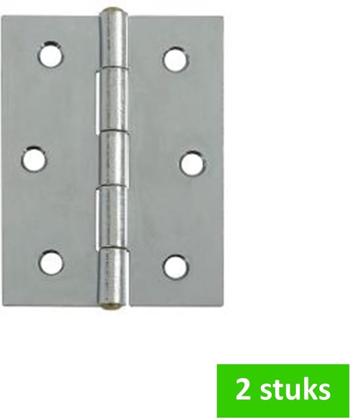 i-FIX scharnier met koperen pen | 70 x 51 mm | verzinkt | 2 STUKS