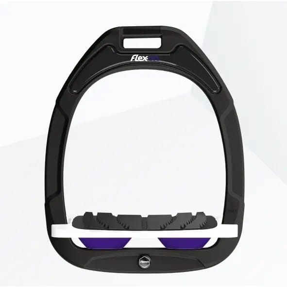 Ingelijnde Grip Zwart/Wit/Paarse Steigriem Flex-On Green Composite