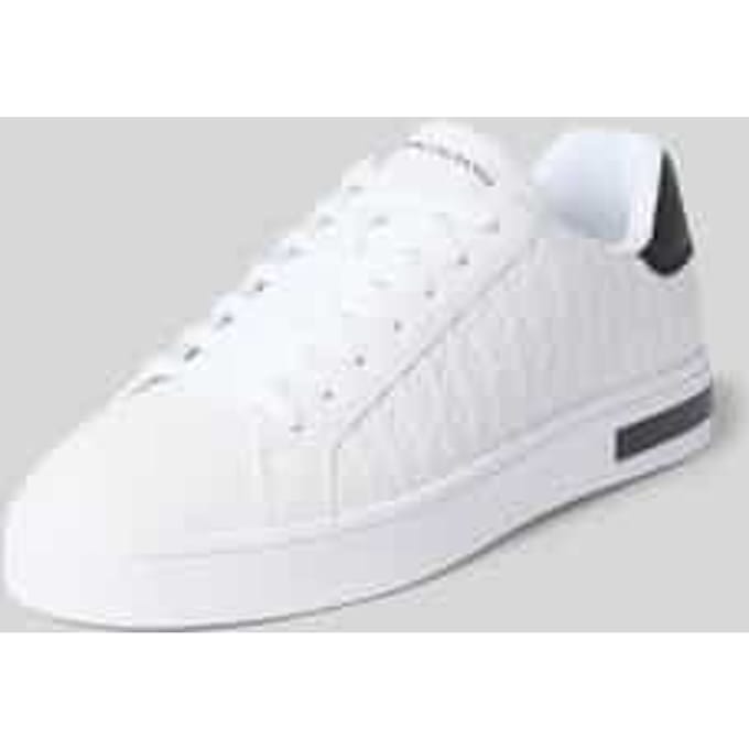 sneakers met vetersluiting Model 'LONDON SAFFIANO'