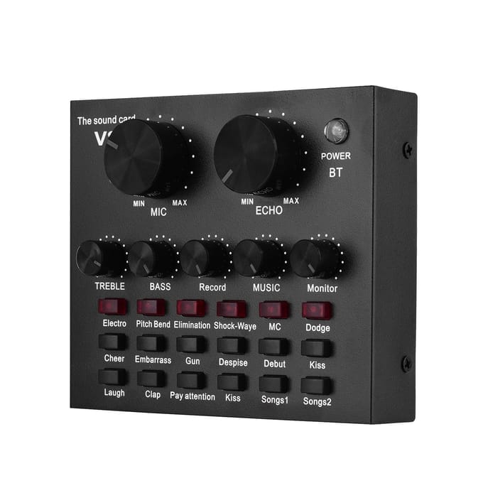 Externe audiomix-geluidskaart USB-audio-interfaceverbinding met meerdere geluidseffecten Without BT