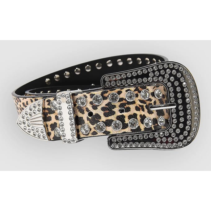 Broken Promises Leopard Lust Rhinestone Riem