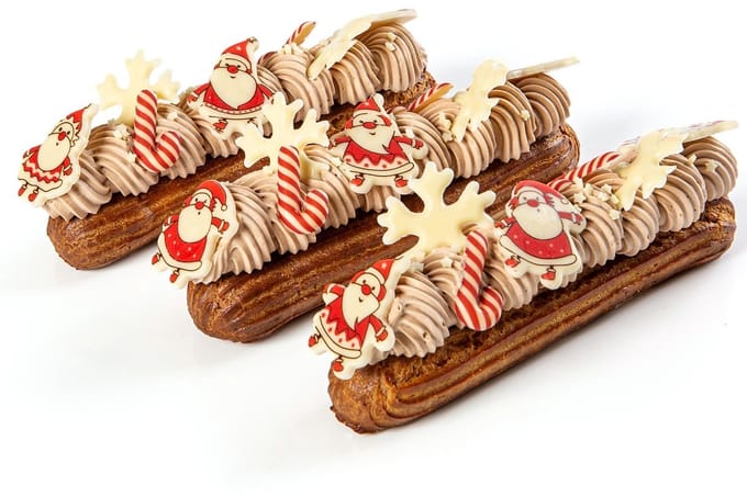 FunCakes Chocolade Decoraties - Kerstmis - Candy Cane - Set/24