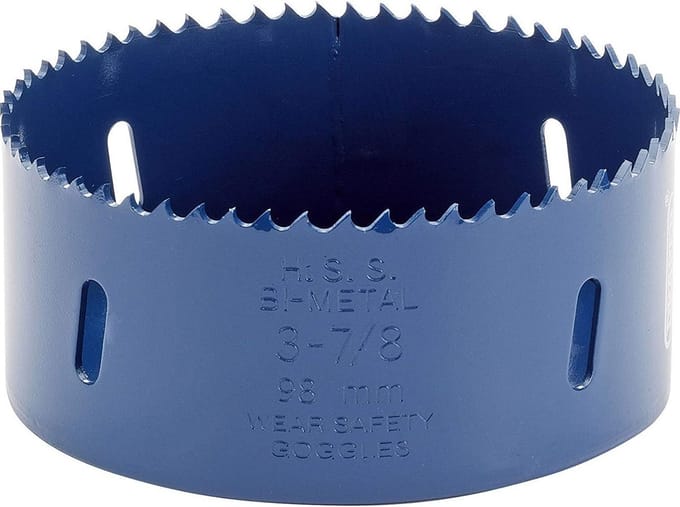 HSS Bimetaal Gatenzaagblad 98 mm - M3 Staal - Blauw