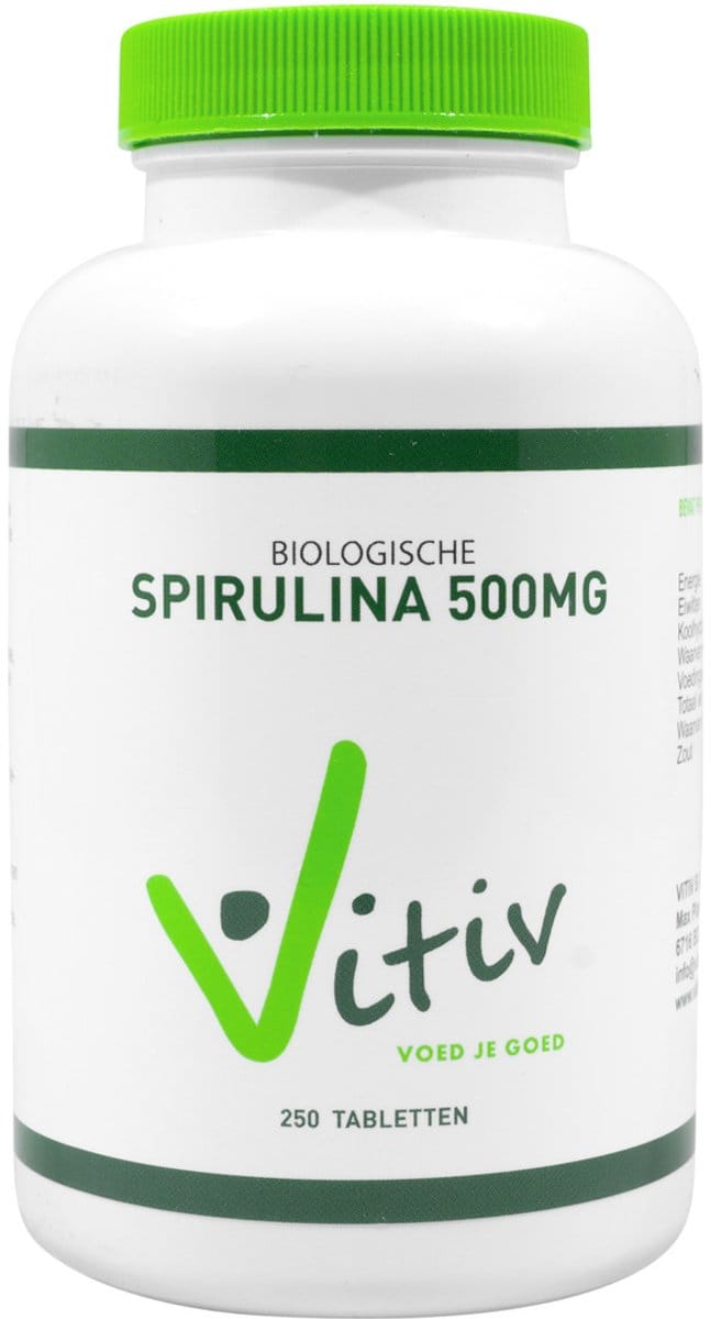 Vitiv Spirulina 500 mg 250 tabletten