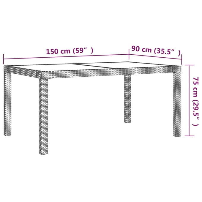 vidaXL - 5-delige - Tuinset - met - kussens - poly - rattan - beige