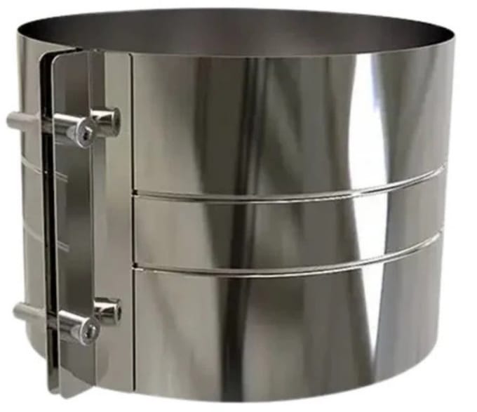Brede Klemband | TBV DW RVS Ø125 mm | TBV EW Ø175 mm