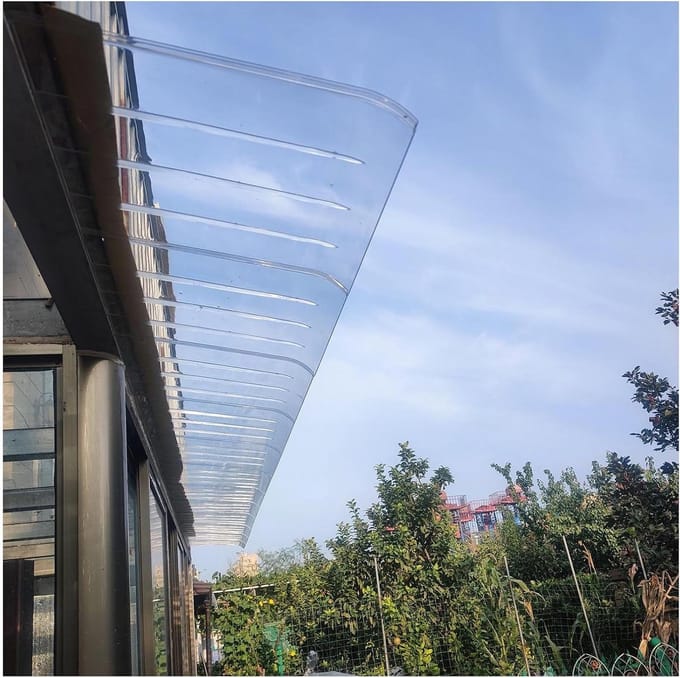 Regenkap - Overkapping Buiten - Bescherming Deur - UV Bestendig - 40 x 240 cm - Transparant