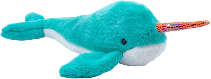 Cute since 1999 - Knuffel narwal - Aquagroene narwal speelgoed- Baby knuffel - 40cm