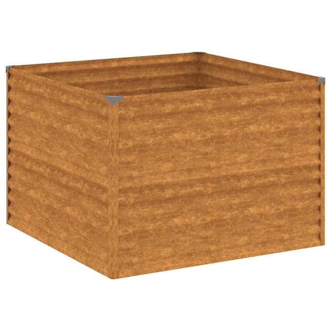vidaXL - Plantenbak - verhoogd - 100x100x69 - cm - cortenstaal
