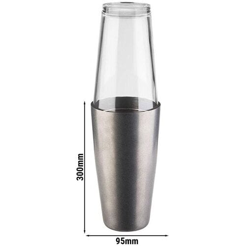 GGM Gastro (6 Stück) Boston Shaker - 2-teiliges Set - Edelstahl - 0,7 Liter