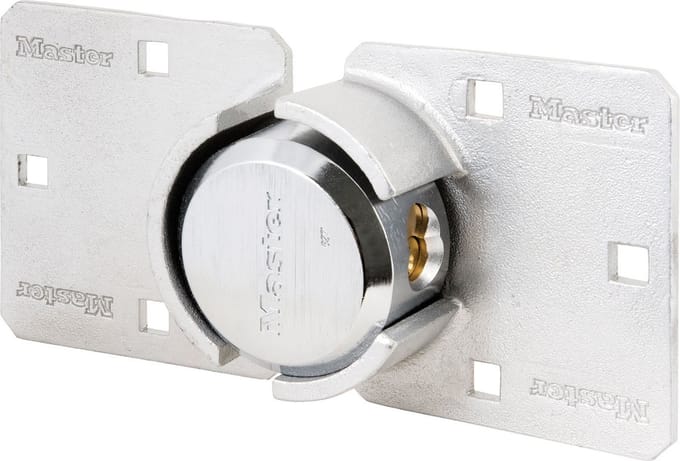 Master Lock Hang- en overvalslot set staal zilverkleurig 736EURD