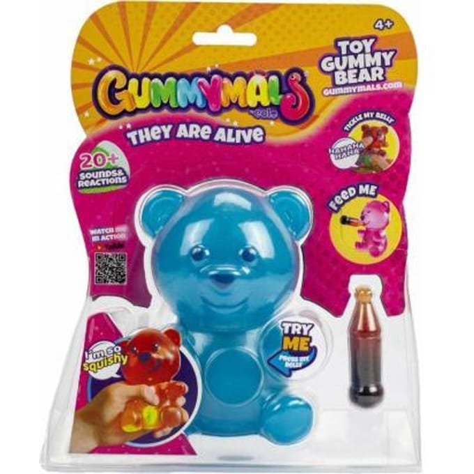 Gummymals - Interactieve Blauwe Gummy Bear - 20+ reacties en geluiden